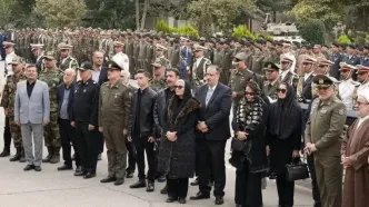 پیکر همسر شهید فلاحی تشیع شد