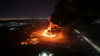 فیلم انفجار آخرالزمانی در کارخانه شیمیایی آرژانتین