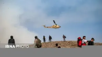 اعزام سه فروند بالگرد وزارت دفاع برای کمک به اطفای حریق جنگل‌های شمال