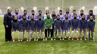 برگزاری تمرین تیم ملی فوتبال بانوان پیش از دیدار برابر ازبکستان