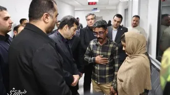 ویدیو| سانحه دختر موتورسوار/ عیادت وزیر ورزش از النا معدنی‌پور