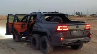 لندکروزر تویوتا ۶ چرخ؛ پیکاپی برای عاشقان آفرود