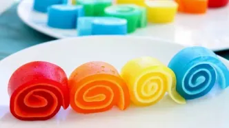 طرز تهیه ژله رولی ساده و مجلسی با بستنی