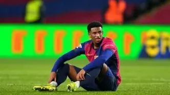 مصدومیت بازیکن بارسلونا به خاطر حرکت اشتباه در باشگاه بدنسازی!