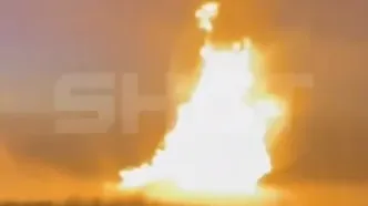 ابرقارچی انفجار در پی روز سانحه در خط لوله گاز روسیه