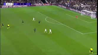 ویدیو: گل چهارم تاتنهام به اسپورتینگ توسط ژائو پالینیا