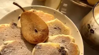 صبحونه فردا: طعم بهشتی در یک صبحانه؛ پنکیک گلابی و شکلات، پفکی و خوش‌عطر!