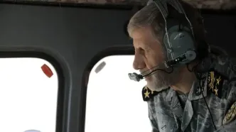 بازدید فرمانده کل ارتش از پروژه دیوار مرزی شمال شرق کشور