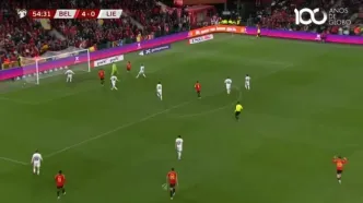 ویدیو: گل پنجم بلژیک به لیختن اشتاین توسط الکسی سلماکرز