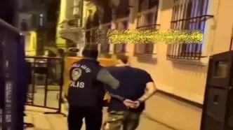 فیلم بازداشت بلاگر خشن ایرانی در استانبول