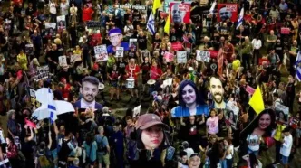 تظاهرات در تل‌آویو برای کناره گیری نتانیاهو از قدرت