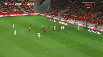 ویدیو: گل اول ترکیه به اسپانیا توسط دنیز گل