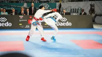سارا بهمنیار به مدال برنز کاراته جهان رسید