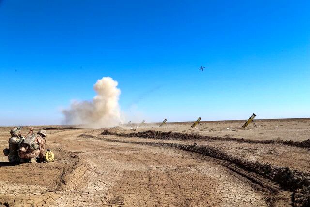 مانور پهپادی یگان سجیل با حضور فرمانده کل سپاه