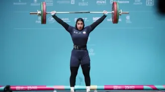 مدال برنز زهرا حسینی در وزنه‌برداری بانوان
