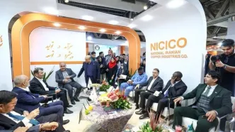 بازدید سفرای ۱۲ کشور از غرفه شرکت ملی صنایع مس ایران