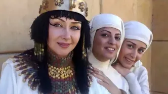 «زلیخا، بنیامین و بانو تی» در مراسم تقدیر از سریال یوسف پیامبر؛ سال 88