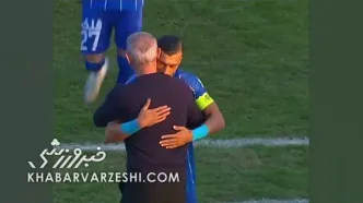 ویدیو| رامین رضاییان در آغوش یحیی گل محمدی