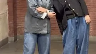 بازیگران در پشت صحنه نمایش باران اسیدی / حضور سپند امیر سلیمانی و مونا کرمی با فرزندشان