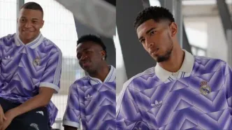 ویدیو| رونمایی رئال مادرید از کیت بنفش؛ پل آدیداس میان مد و فوتبال!