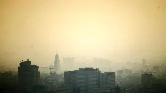 آلودگی هوای تهران به مرز هشدار رسید+عکس