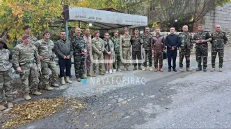 دیدار فرماندهان آمریکایی با پیشمرگان کُرد در عراق