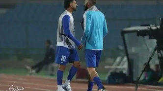 دیس‌بک رامین رضاییان به ماشاریپوف در تمرین استقلال +عکس