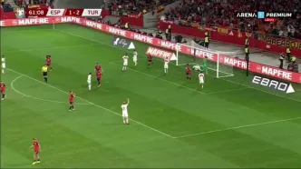 ویدیو: گل دوم اسپانیا به ترکیه توسط اویارزابال