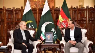 دیدار و گفتگوی لاریجانی با فرمانده ارتش پاکستان