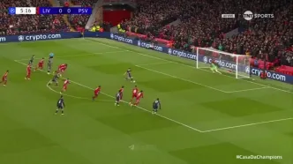 ویدیو: گل اول آیندهوون به لیورپول توسط ایوان پریشیچ