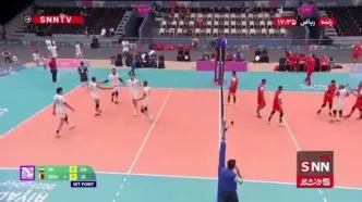 پایان ست اول دیدار ایران برابر بحرین/ ایران 1 - بحرین 0 + ویدیو