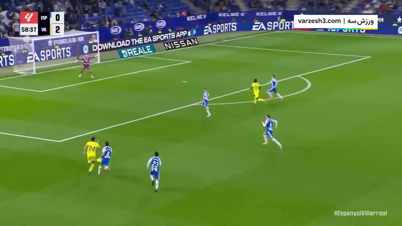 خلاصه بازی اسپانیول ویارئال را ببینید + ویدیو