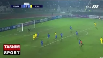 گل اول الوصل توسط هوگو در دقیقه 63 - استقلال 1 - الوصل 1