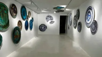 نمایشگاه «آبی سفید» ایرج شافعی در گالری کوین