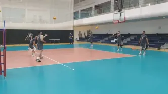 اولین تمرین تیم ملی والیبال مردان+ فیلم