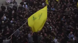 مراسم تشییع فرمانده نظامی ارشد حزب الله