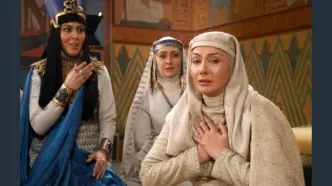 تصاویر جدید از «نفرتیتی» سریال یوسف پیامبر؛ لیلا بلوکات در قاب سیاه و سفید!