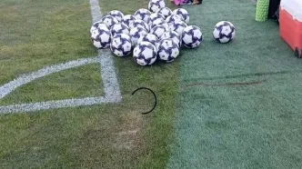 شرایط نامناسب چمن ورزشگاه یادگار قبل از بازی تراکتور با الشرطه