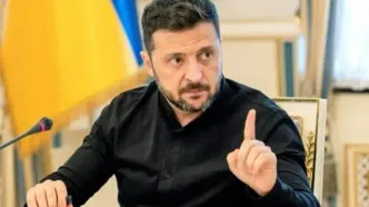 قطعی برق به هنگام مصاحبه زلنسکی با گاردین + ببینید