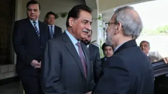 دیدار لاریجانی با رئیس مجلس ملی پاکستان