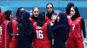 زنان والیبالیست ایران در ریاض به یاد صابر