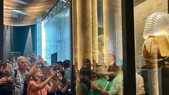 «گنج فرعون توت‌عنخ‌آمون» برای اولین بار به صورت یکجا به نمایش درآمد