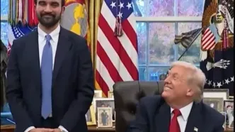 ممدانی کنار ترامپ او را فاشیست نامید و خندیدند! + فیلم