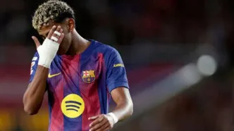 جدیدترین بوسه یامال بعد از جدایی