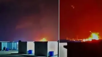 حمله پهپادی به میدان گازی کورمور در سلیمانیه عراق