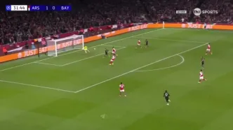 ویدیو: گل اول بایرن مونیخ به آرسنال توسط کارل