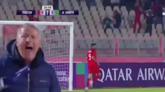 پیروزی یک نیمه‌ای تراکتور مقابل الشرطه عراق+فیلم