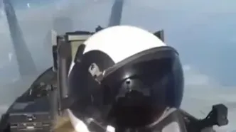 پرواز عروس ترامپ با جنگنده اف 18