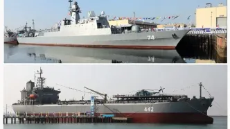 پایگاه شناوری «کردستان» و ناوشکن «سهند» به نیروی دریایی ارتش ملحق شد