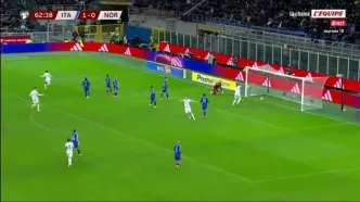 ویدیو: گل اول نروژ به ایتالیا توسط آنتونیو نوسا